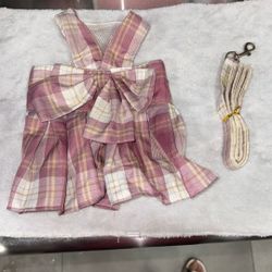 Pet Dress Harness And Leash 