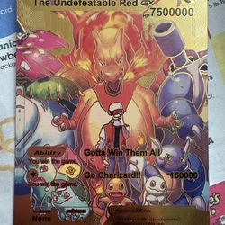The Undefeatable Red GX Pokémon Card