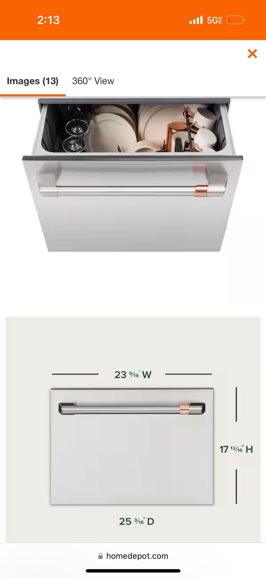 24” Ge Cafe Dishwasher