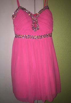 Hot pink party dress size 5