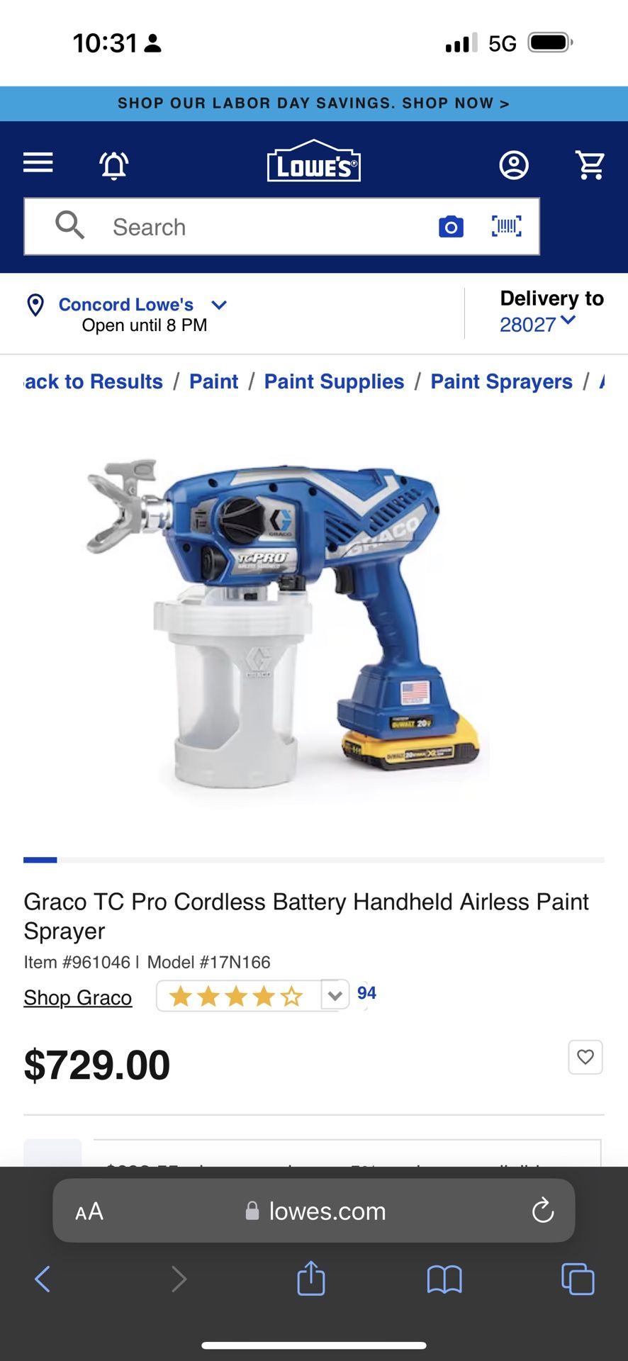 Graco Paint Sprayer