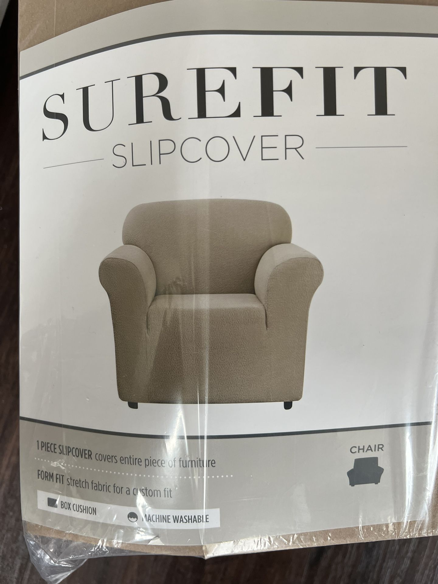 Stretch Delicate Leaf One Piece Chair Slipcover