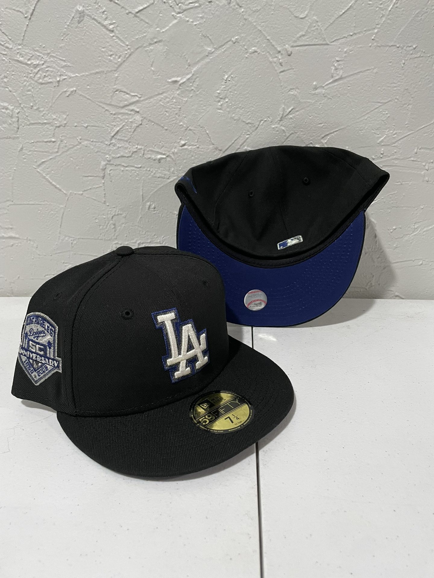 blue fitted hats