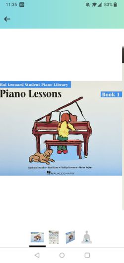 Piano Lessons - Book 1: Hal Leonard Student Piano Library