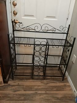 Vine & Leaf Black Iron Display  Rack Stand