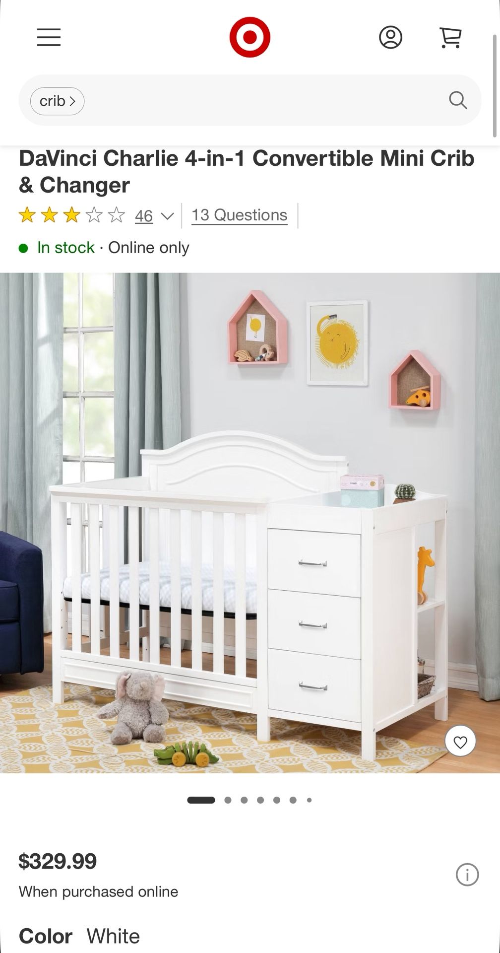 Baby Crib/changer