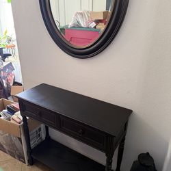 Entryway Table & Mirror