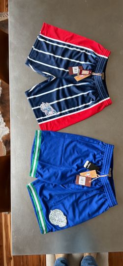 NEW Mitchell & Ness NBA 75th Anniversary Shorts – Rockets & Mavericks – Large – Holographic Logos