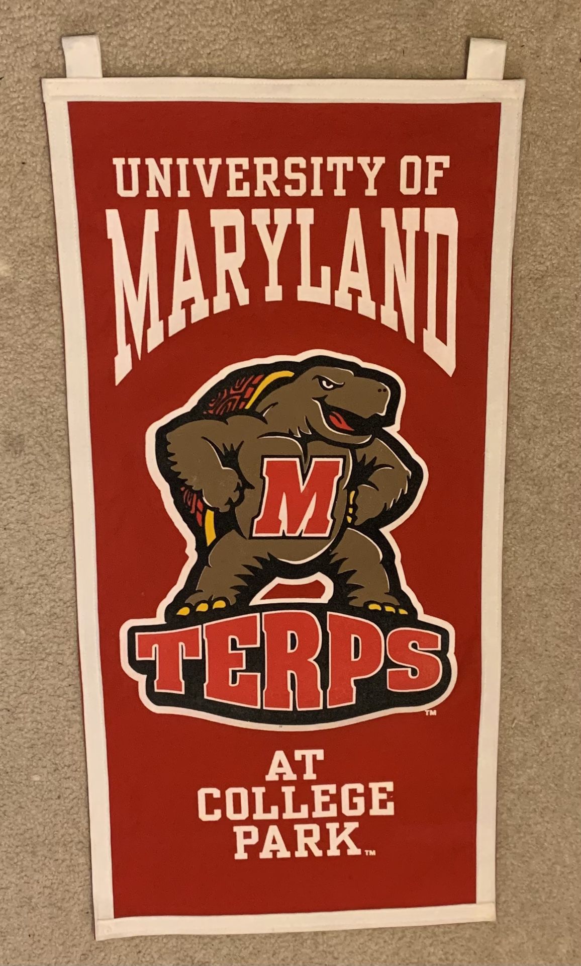 Felt Maryland Terrapins Banner