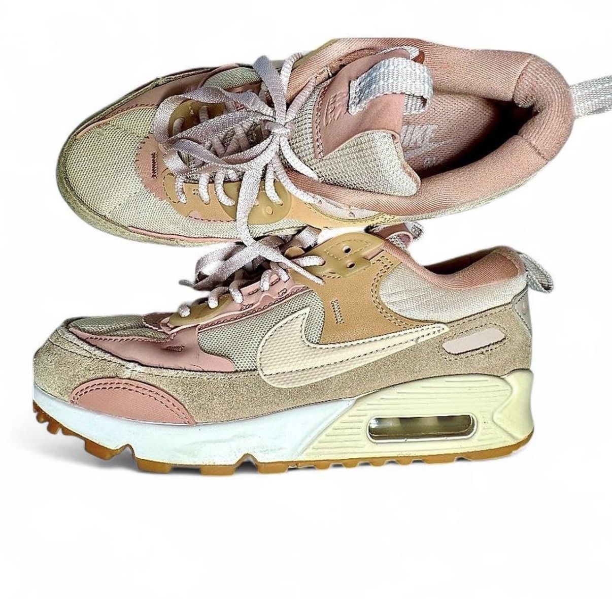 Women's Nike W Air Max 90 Futura Shoes Sandrift
