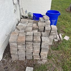 Over 500 beautiful pavers stacked and ready for pickup in Wellington, (for sale)
