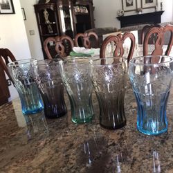 Collectible Coca-Cola Glass Different Colors $30 For The Five Of Them