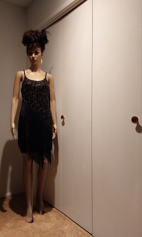 WOMENS FLAPPER HOLLOWEEN COSTUME