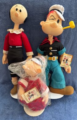 Vintage Popeye the Sailor Man, Olive Oyl & Sweet Pea