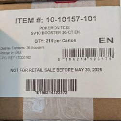 Pokemon Destined Rivals Booster Box Case - Sealed 