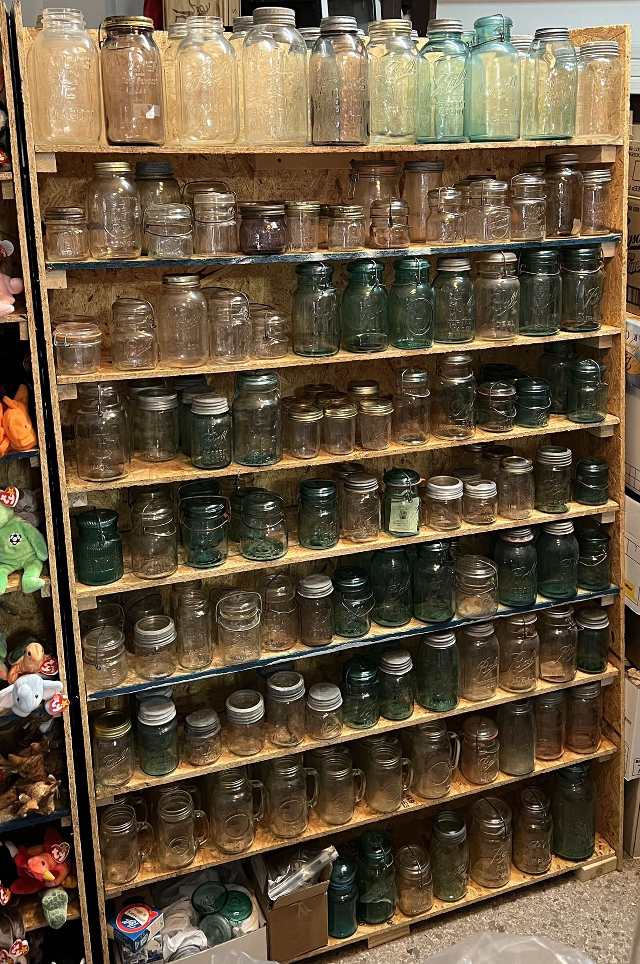 Estate Sale - Mason Jar Collection - Over 400 To Choose From. Starting At $5.00 Up To $60 Each