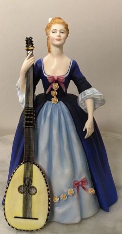 Collectible Rare Royal Doulton Figurine Titled “Chitarrone” (Guitar).