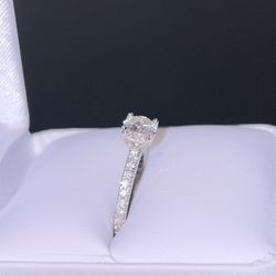 1.1 Ct White Gold Engagement 