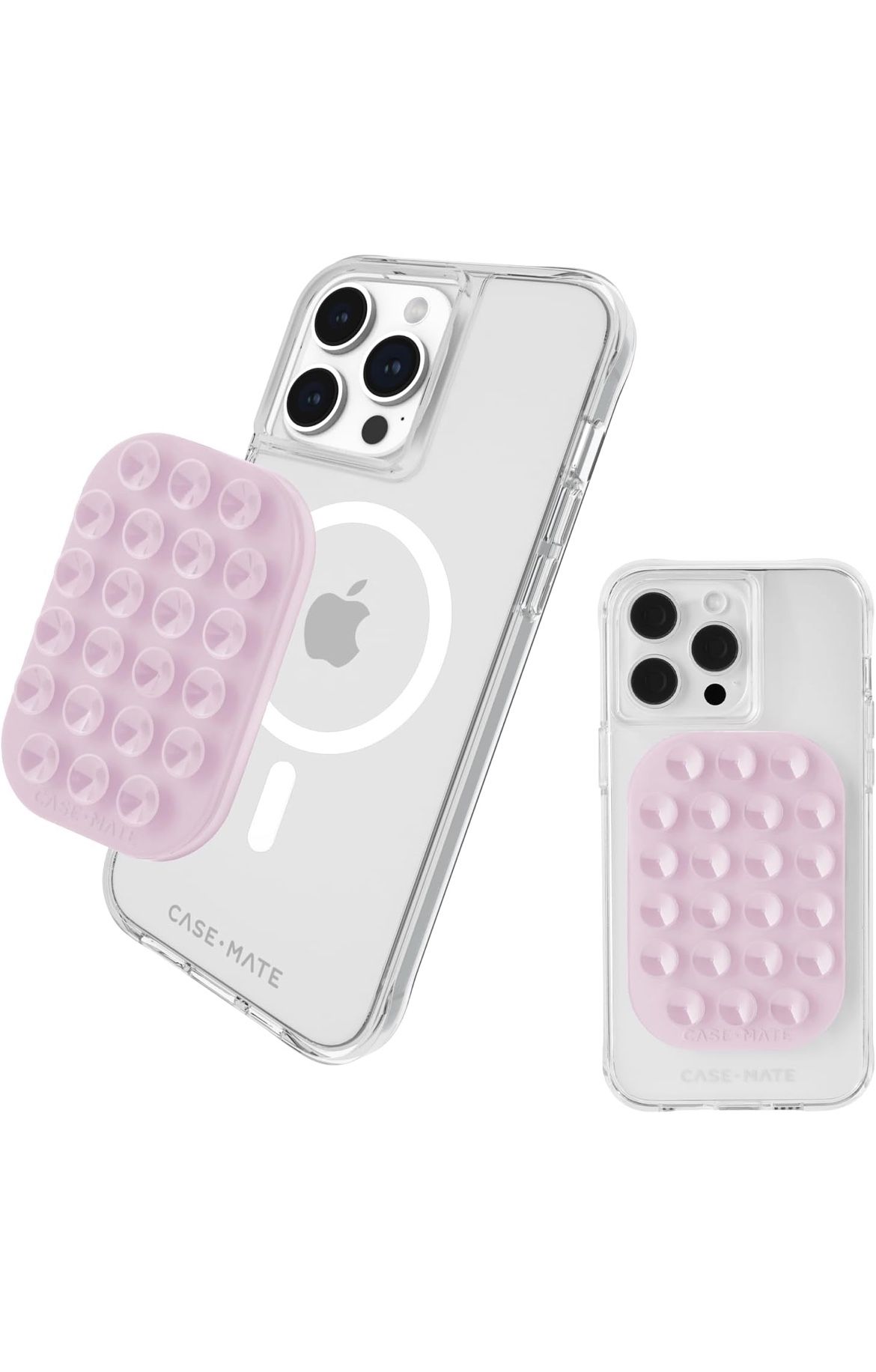 Case-Mate Stick it! Magnetic Suction Cup Phone Mount - Snap-On Detachable iPhone Suction Mount - Hands-Free MagSafe Phone Grip for iPhone Pro Max 16/1