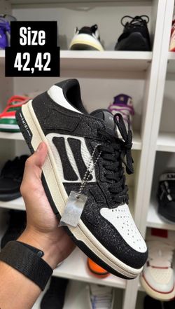 AMIRI BLACK/WHITE SKELETON LOW SNEAKERS