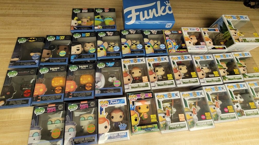 Funkos - Freddy, Grail, Soda, NFT, Fundays