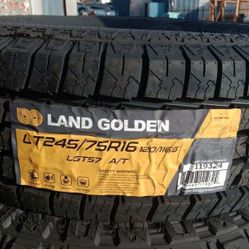 4 New Tires 245/75/16 Land Golden Tires