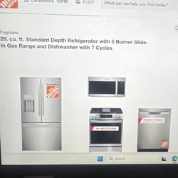 Refrigerator, Gas Stove, Microwave, Dish Washer