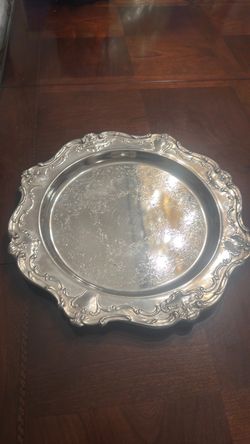 Silver plated plate
