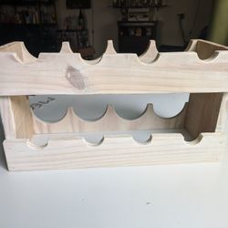 Wooden Wine Rack (8 Bottle)