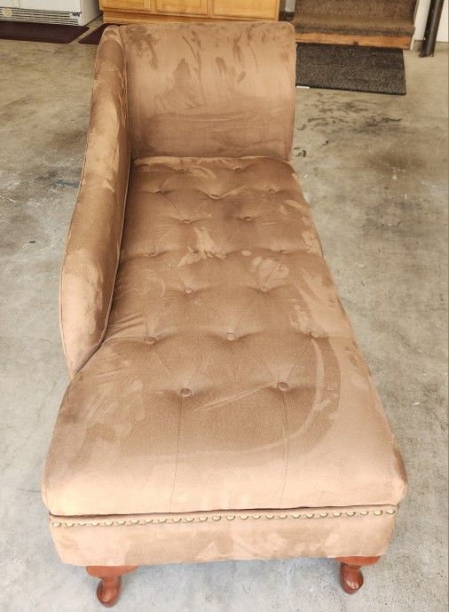 Coaster Brown Microfiber Chaise Lounger