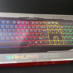 SAMURAI LIGHTED LED GAMING KEYBOARD 