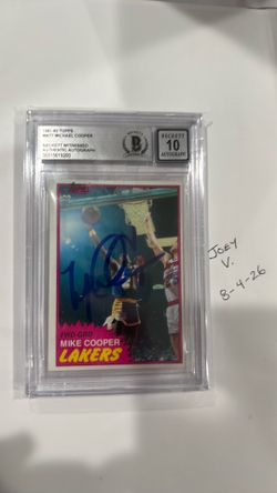 1981-82 Topps Michael Cooper Auto 10