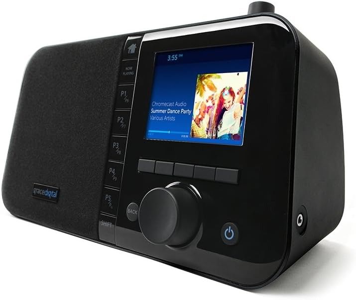 Grace Digital Mondo Elite Smart Internet Radio, Bluetooth, Wi-Fi, 7-Day Alarm!

