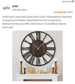 LEIKE Extra Large Wall Clock 