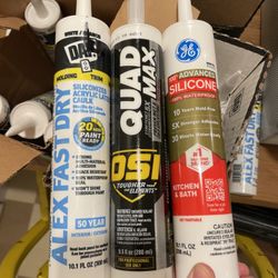 Construction sealant caulk white