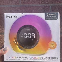 ihome Bluetooth  Alarm ⏰ Color Changing 