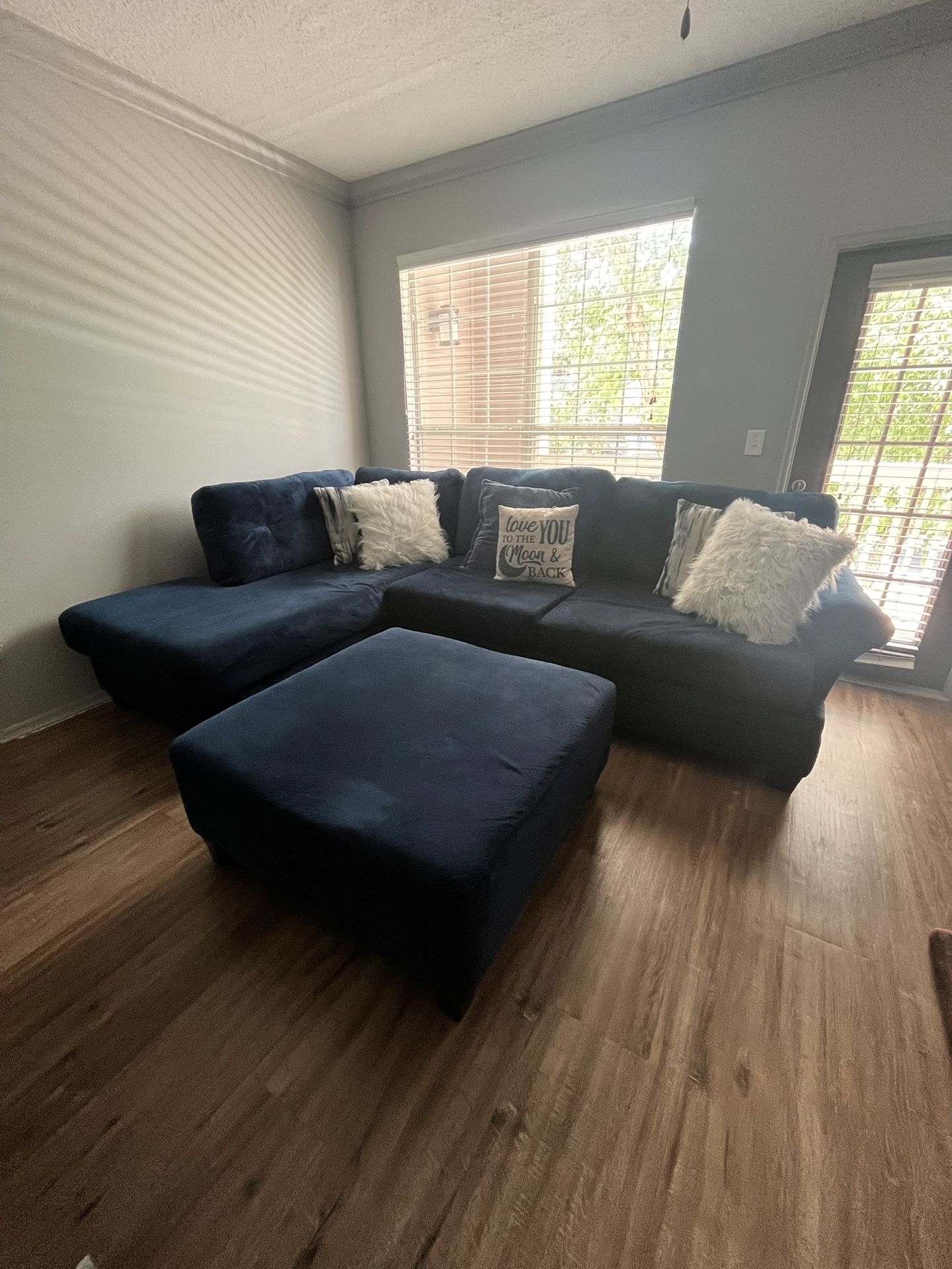 Cordelle 2-Piece Sectional and Ottoman Set