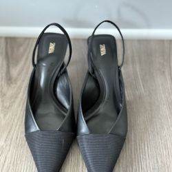 Zara Slingback Womens Heels