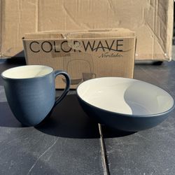 Noritake Colorwave Navy 4-Piece Place Setting (Square) – Stoneware – New