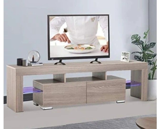 Brand new tv stand has 16 chaning led lights