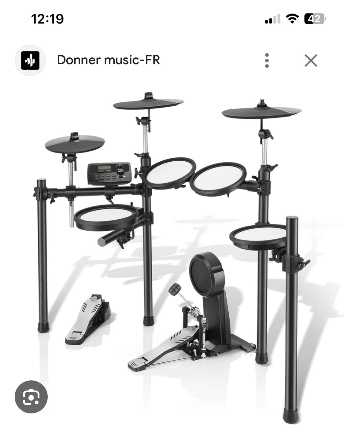 Donner DED-300 Electronic Drum Set & Yamaha BD Pedal  
