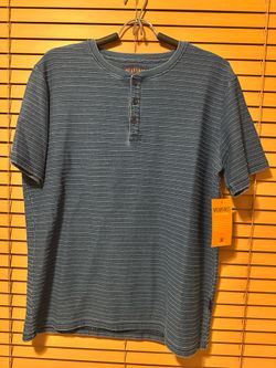 Wear first Short Sleeve Striped Henley