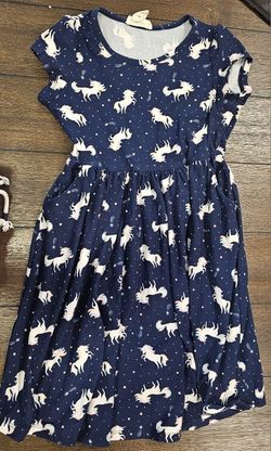 Girls Unicorn Dress Size 8