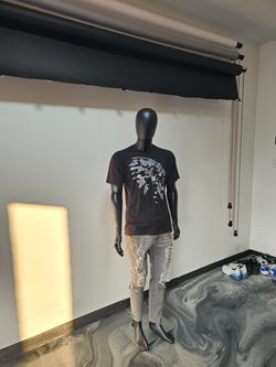 Full-Body Male Mannequin – Matte Black – Display / Photography
