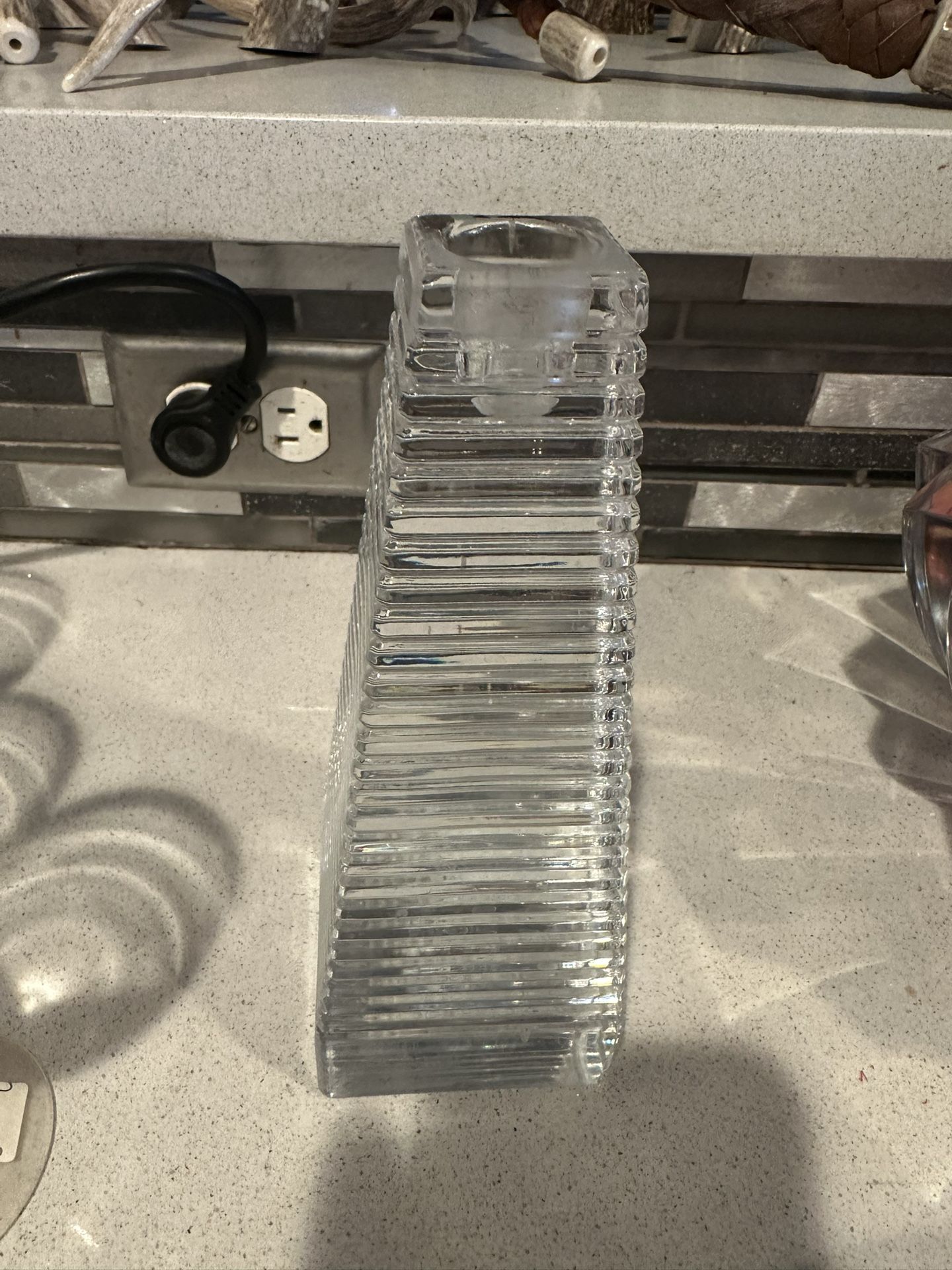 Crystal Candle Holder Single