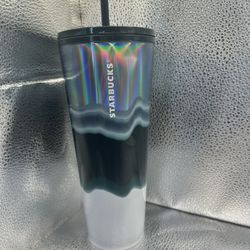 New Aqua Blue Wave Starbucks Cup