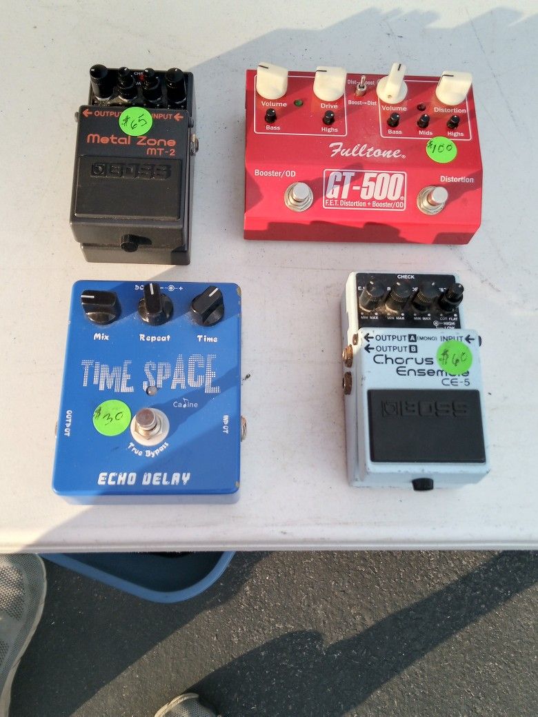 Electric Guitar Pedals Priced as shown