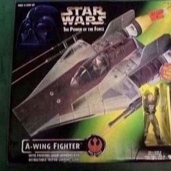 1997 Star Wars A-Wing Fighter with Action Figure 
