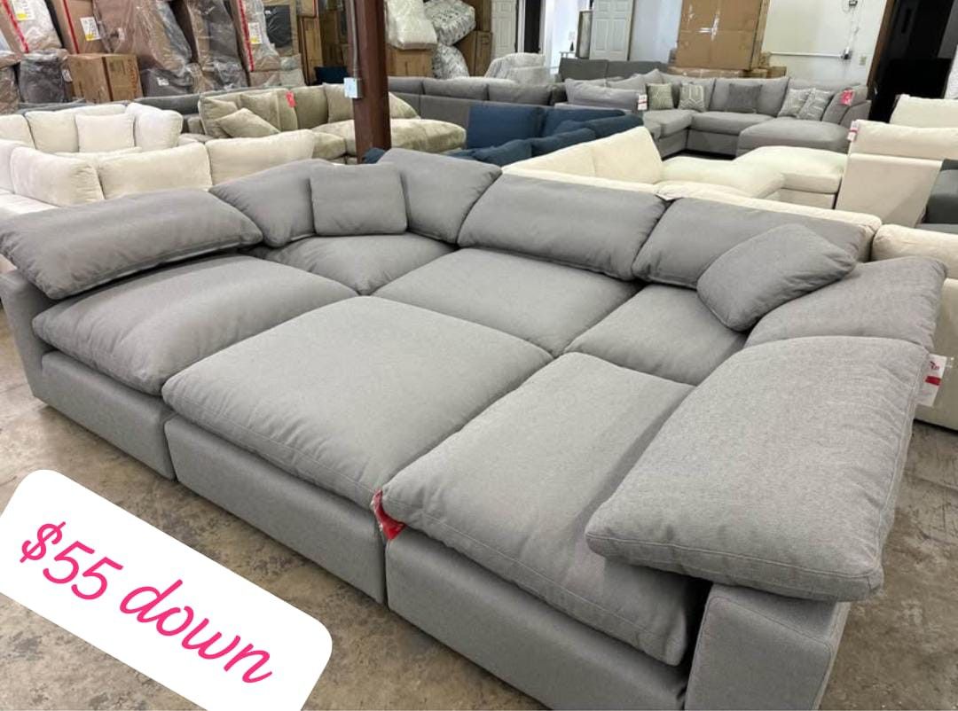 $50 Down Finance Sectional Reclining Sofa And Loveseat Bedroom Set Queen Or King Bed Dining Table Bunk Bed Vanity Set Queen Matress King Matress