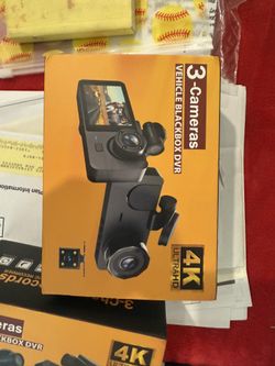 3-cameras Vehicle Blackbox DVR 4K UltraHD